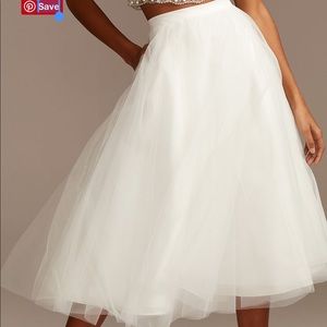 Tulle Wedding Separate Midi (Tea) Length